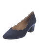 Neiman Marcus Suede Pumps