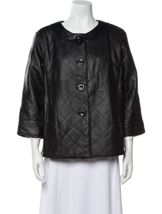 Neiman Marcus Lamb Leather Jacket