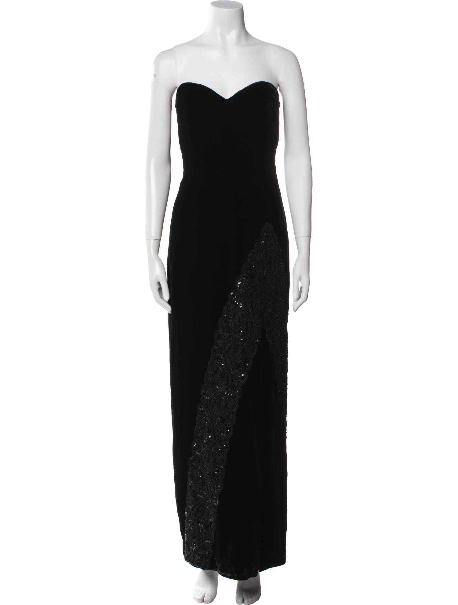 Neiman Marcus Strapless Midi Length Dress