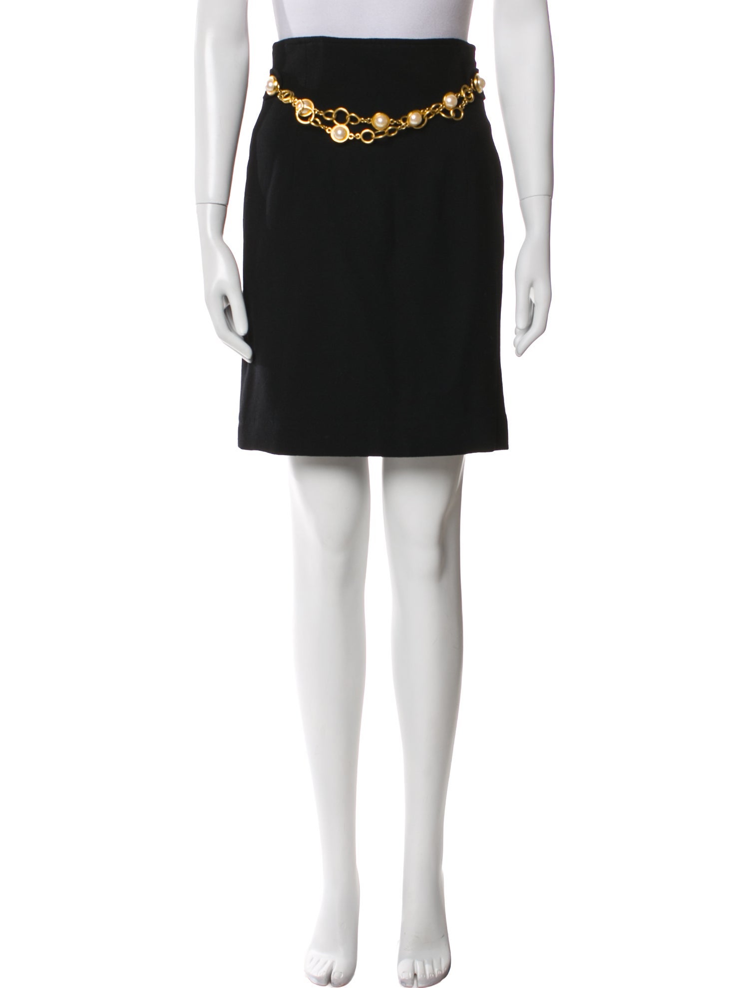 Neiman Marcus Wool Mini Skirt