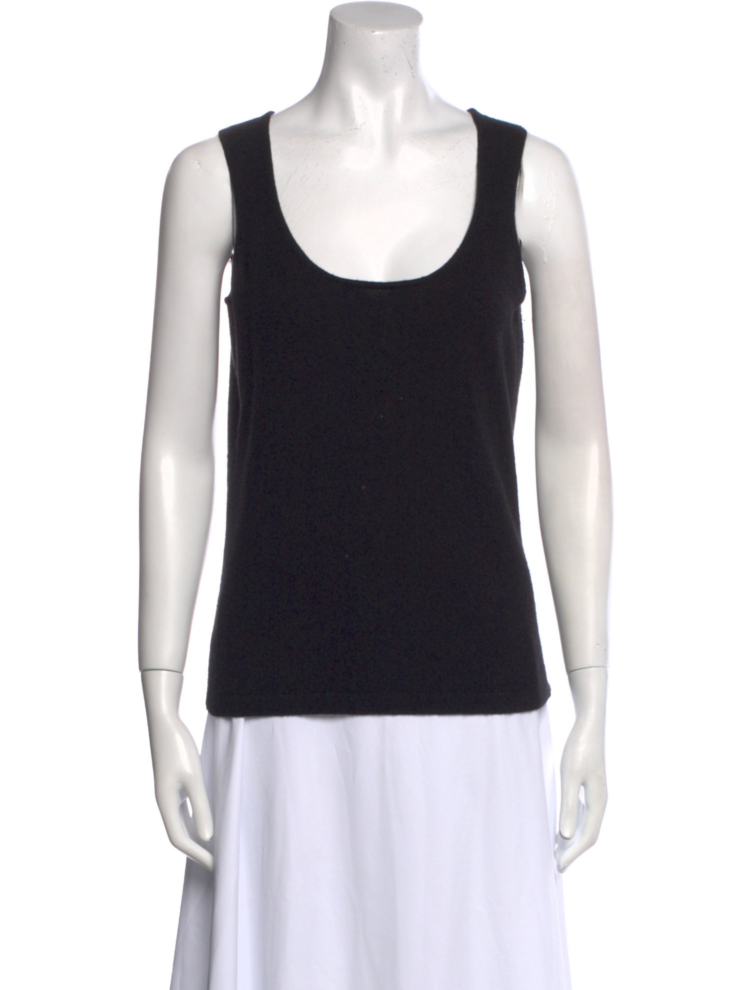 Neiman Marcus Cashmere Scoop Neck Top