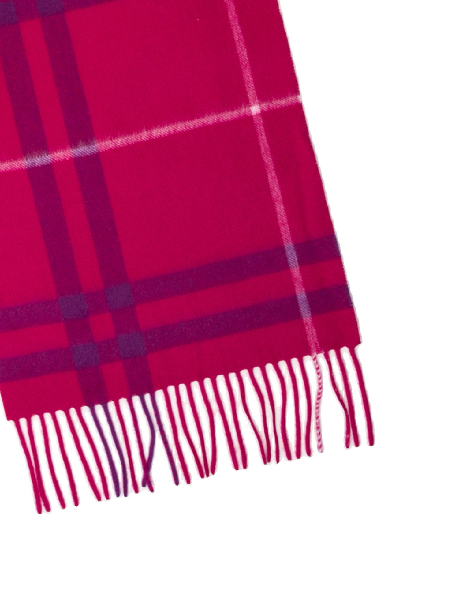 Neiman Marcus Cashmere Plaid Print Scarf