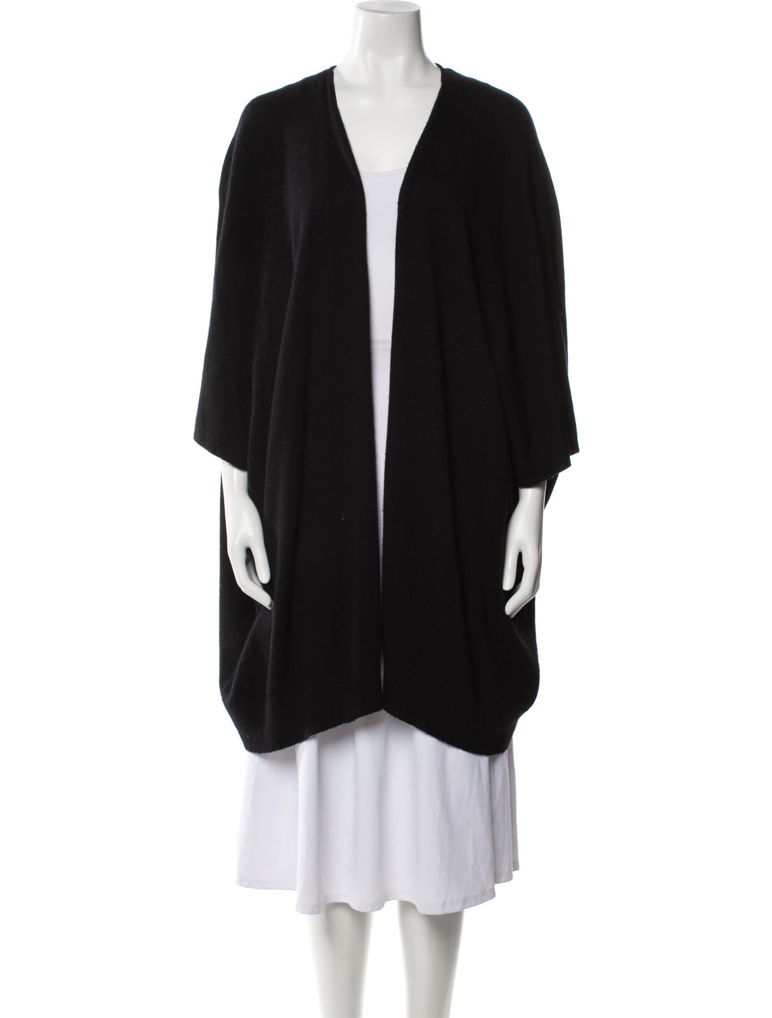 Neiman Marcus Cashmere Open Front Sweater