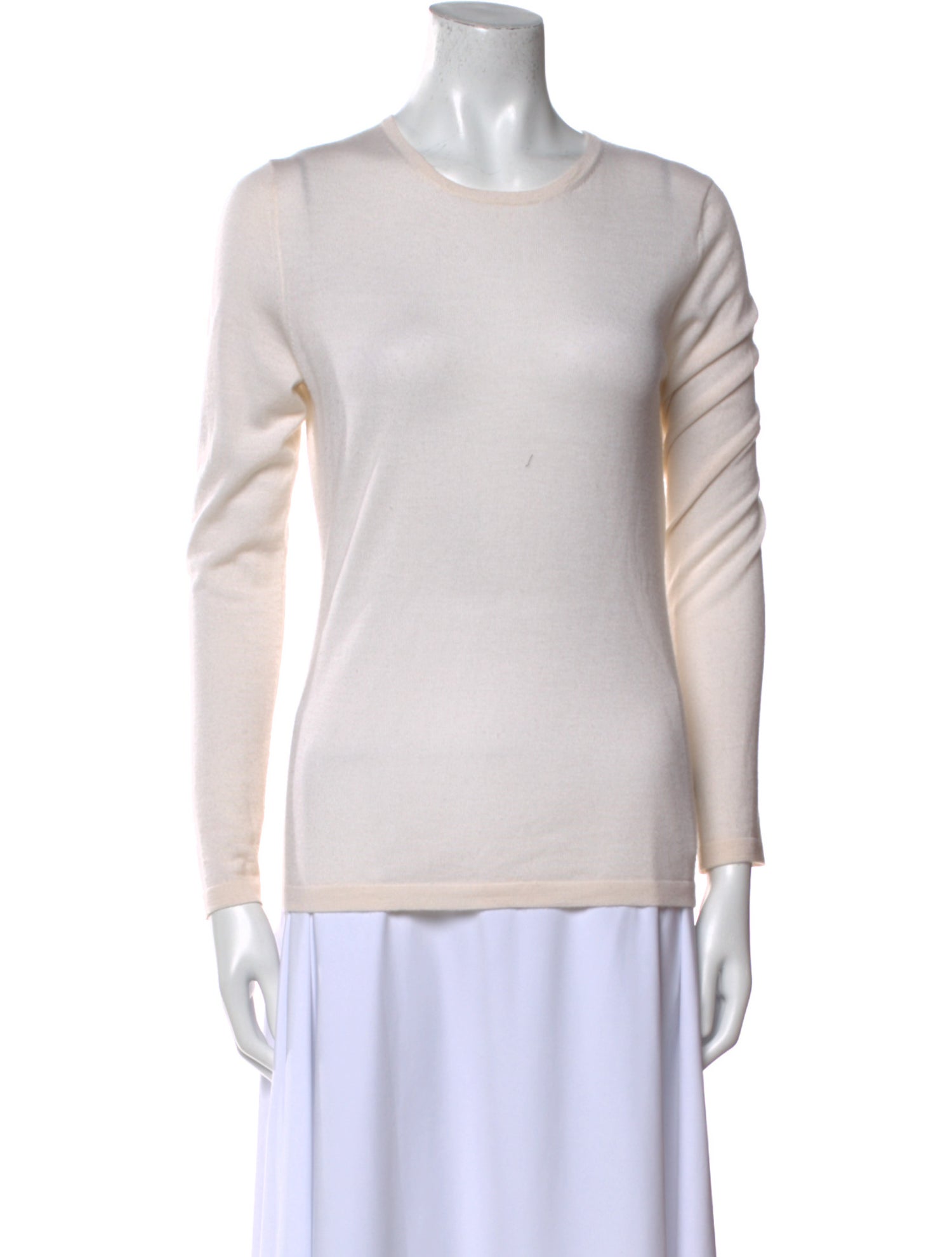 Neiman Marcus Cashmere Crew Neck Top