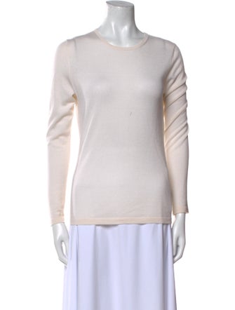 Neiman Marcus Cashmere Crew Neck Top