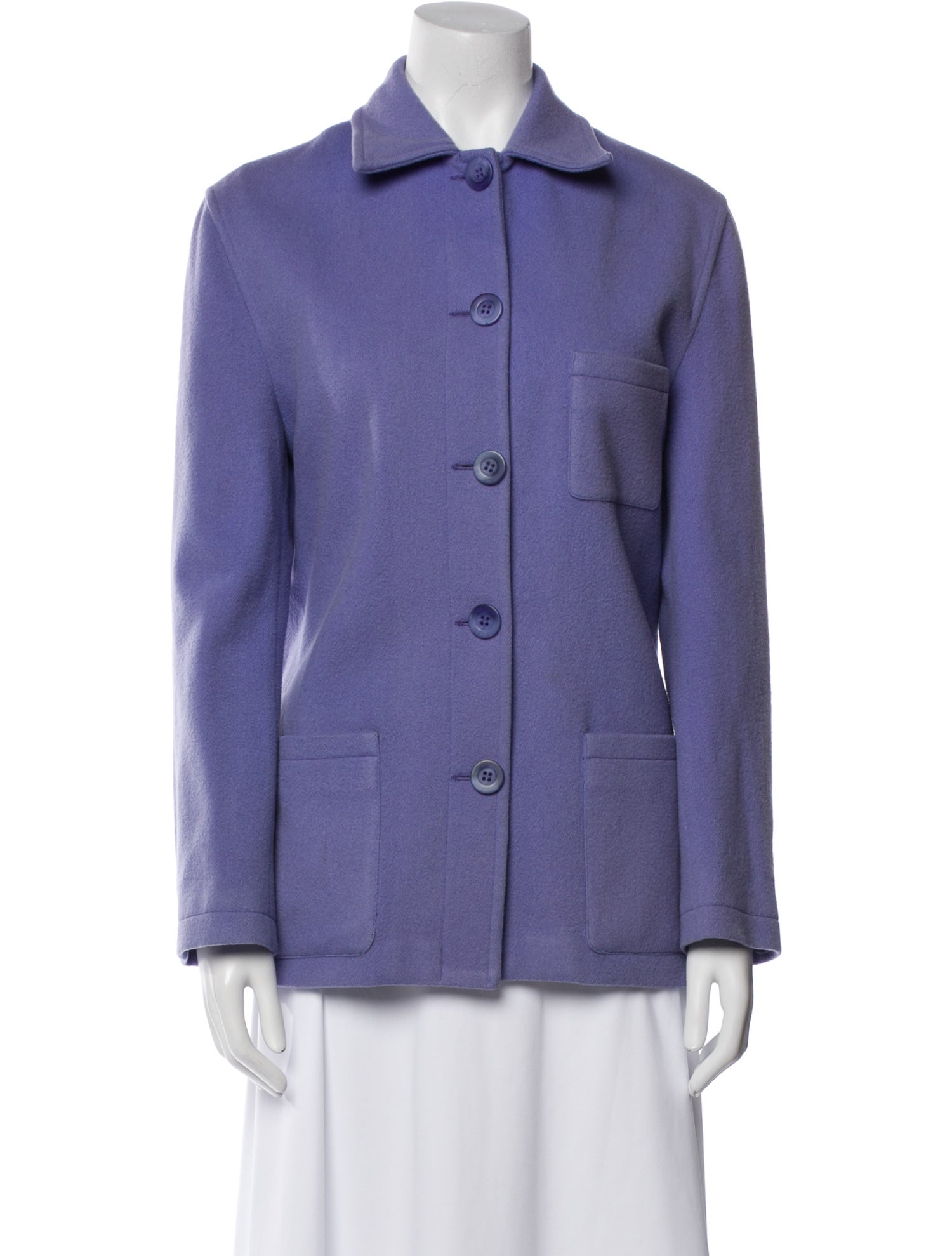 Neiman Marcus Lambswool Utility Jacket