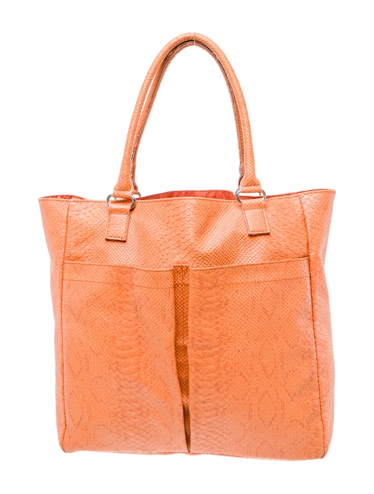 Neiman Marcus Embossed Leather Tote