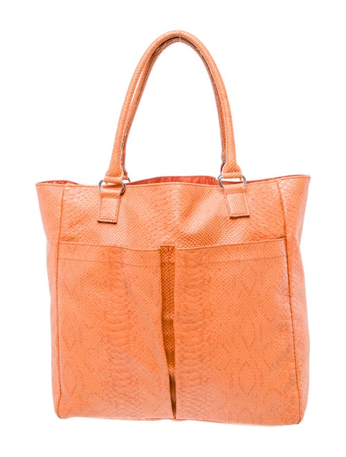 Neiman Marcus Embossed Leather Tote