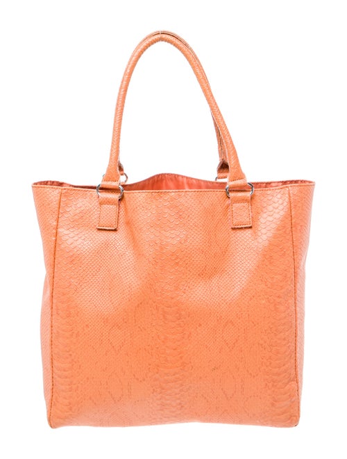 Neiman Marcus Embossed Leather Tote
