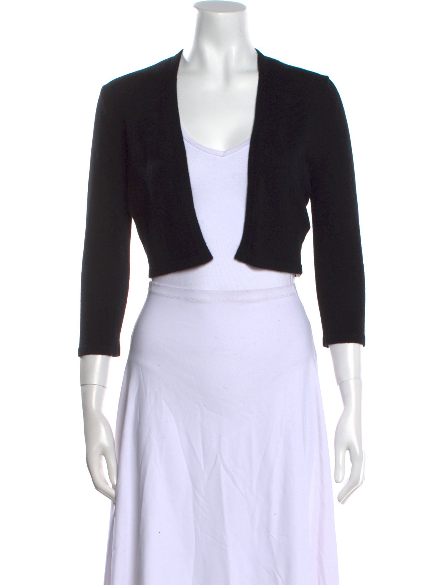 Neiman Marcus Cashmere Open Front Sweater