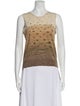 Neiman Marcus Cashmere Printed Sweater