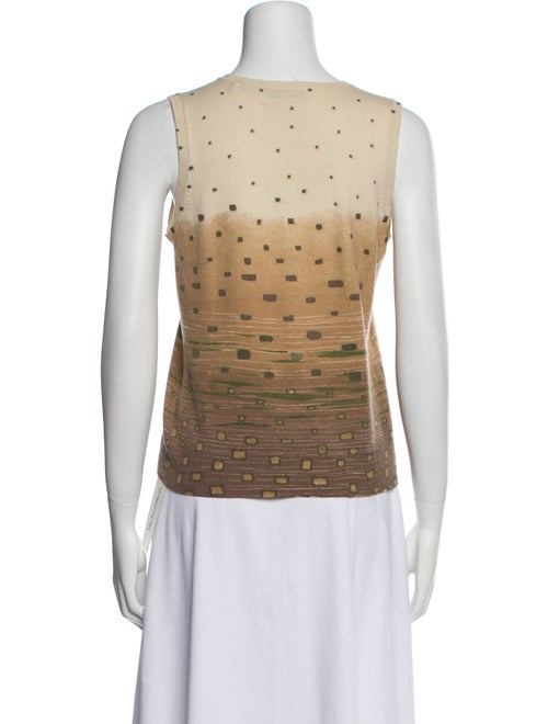 Neiman Marcus Cashmere Printed Sweater