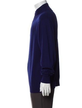Neiman Marcus Cashmere Mock Neck Pullover