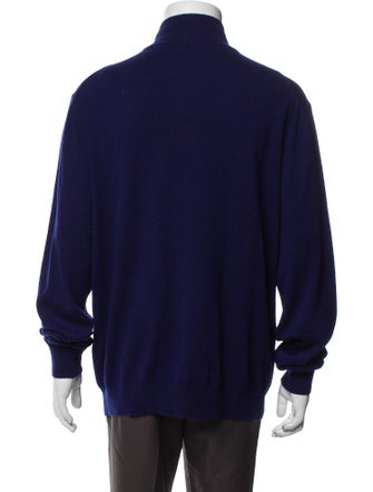 Neiman Marcus Cashmere Mock Neck Pullover