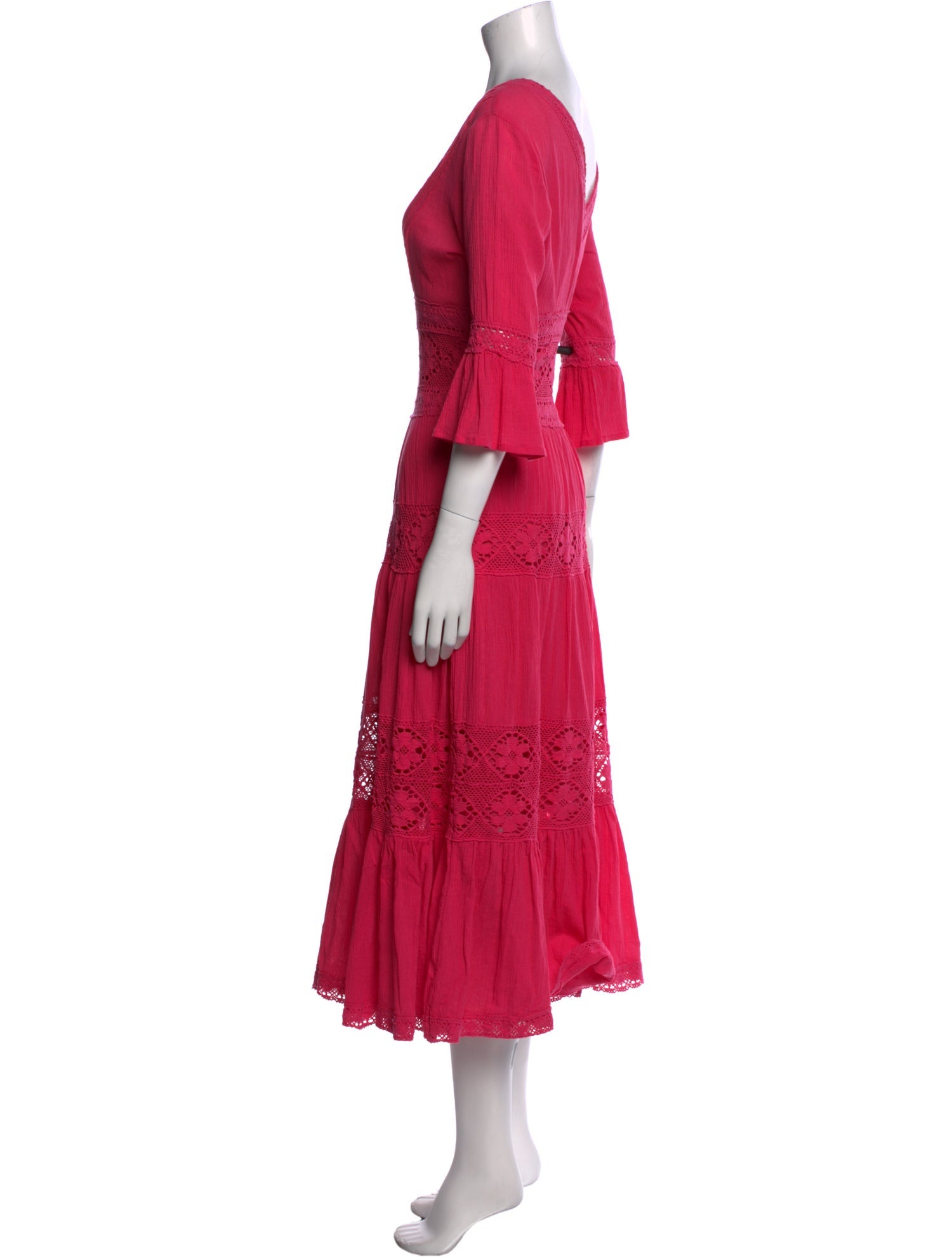 Neiman Marcus V-Neck Long Dress