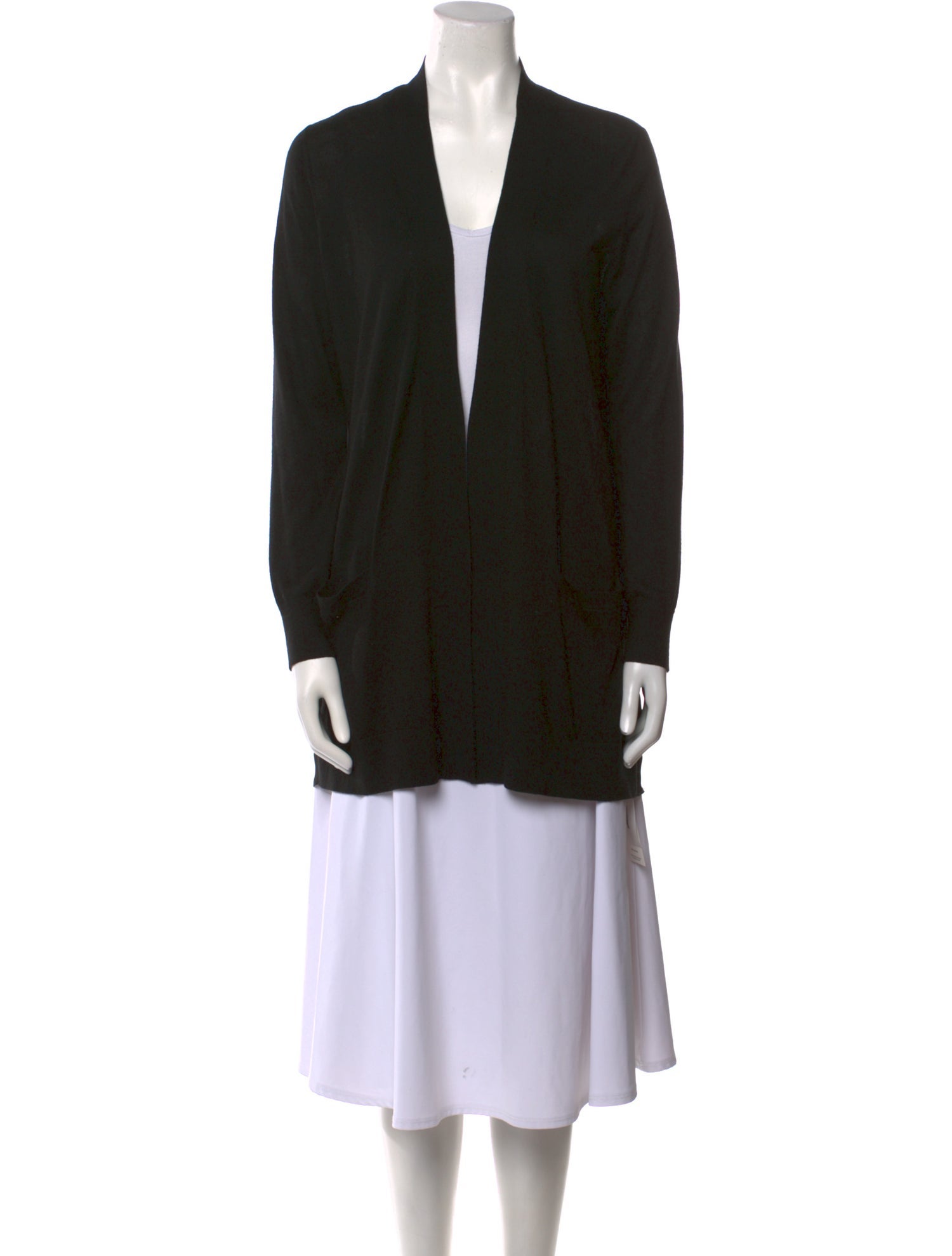 Neiman Marcus Silk V-Neck Sweater