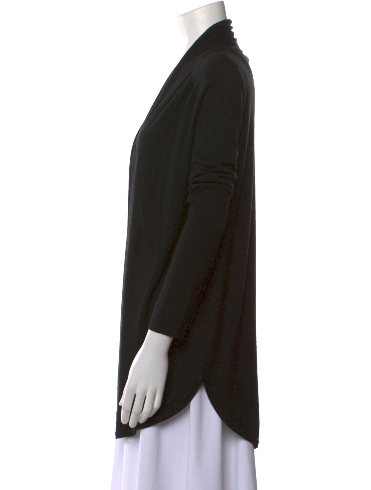 Neiman Marcus Silk Open Front Sweater