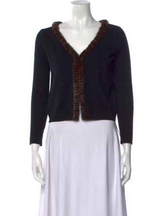 Neiman Marcus Cashmere V-Neck Sweater