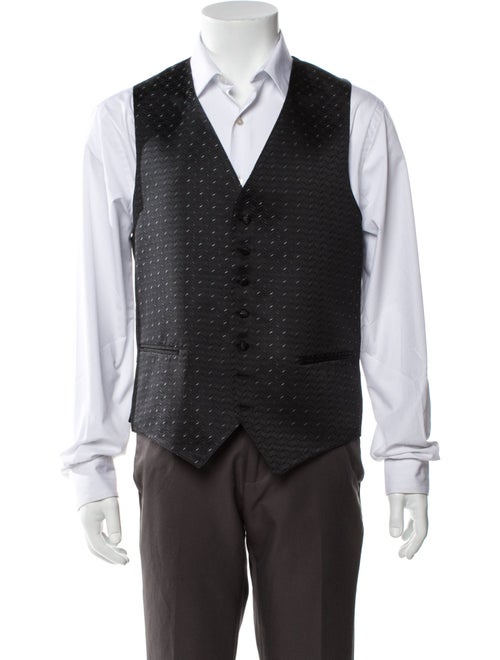 Neiman Marcus Silk Striped Suit Vest