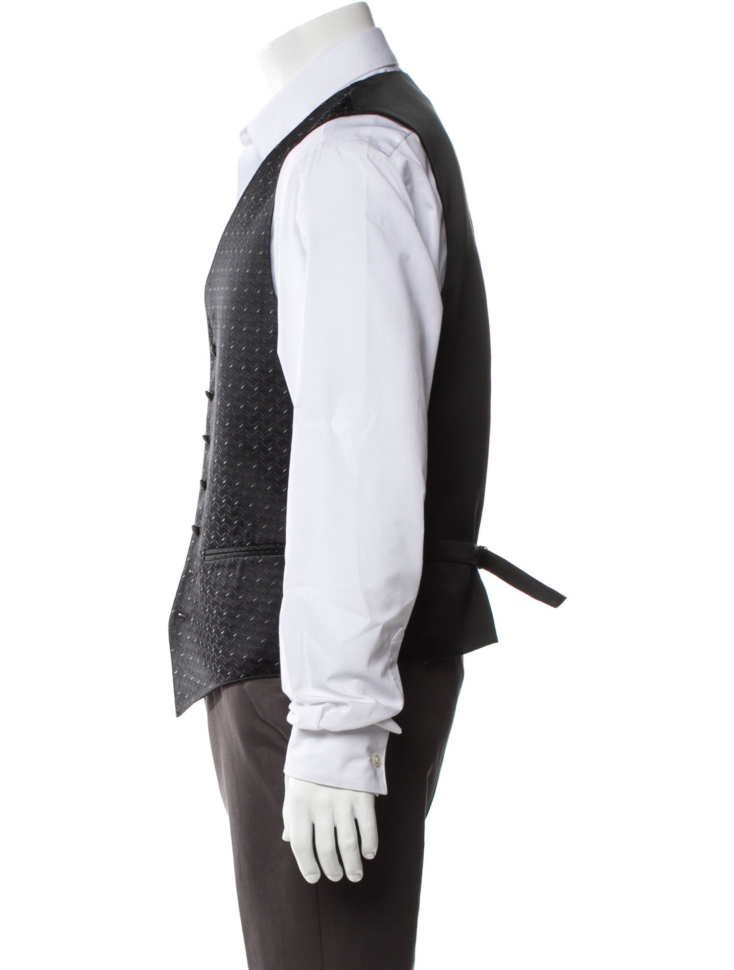 Neiman Marcus Silk Striped Suit Vest