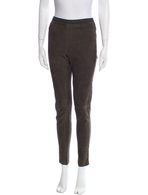 Neiman Marcus Leather Skinny Leg Pants