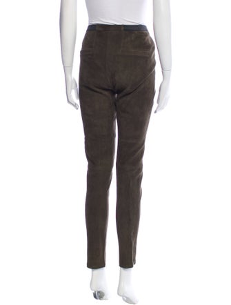 Neiman Marcus Leather Skinny Leg Pants
