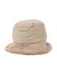 Neiman Marcus Lamb Fur Bucket Hat