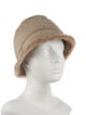 Neiman Marcus Lamb Fur Bucket Hat