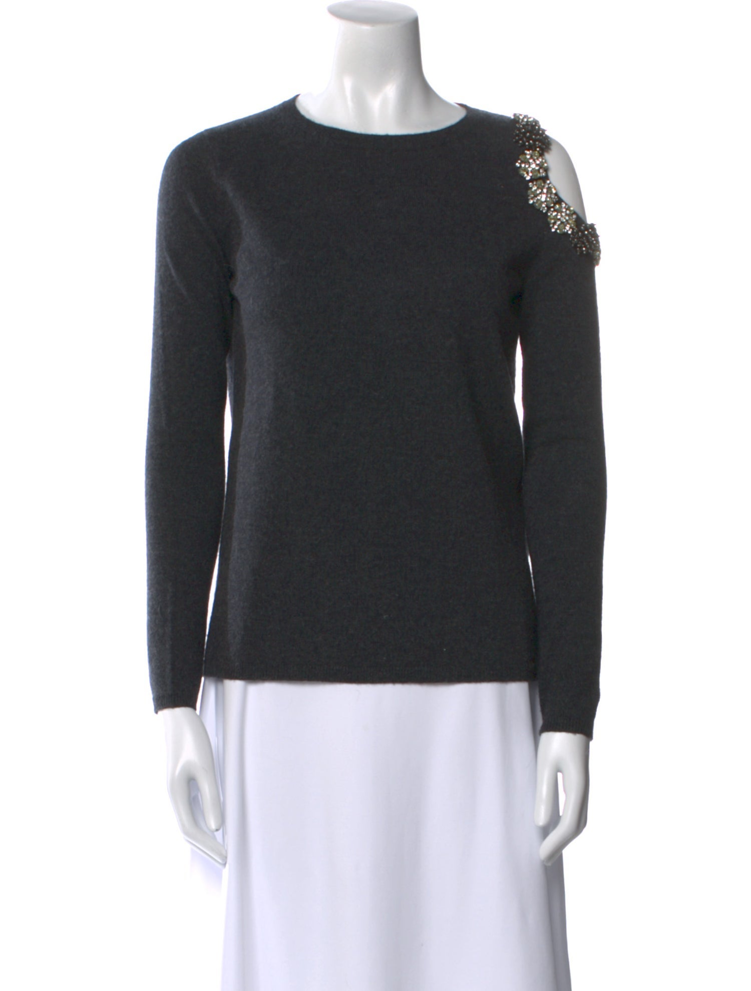 Neiman Marcus Cashmere Crew Neck Sweatshirt