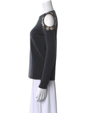 Neiman Marcus Cashmere Crew Neck Sweatshirt