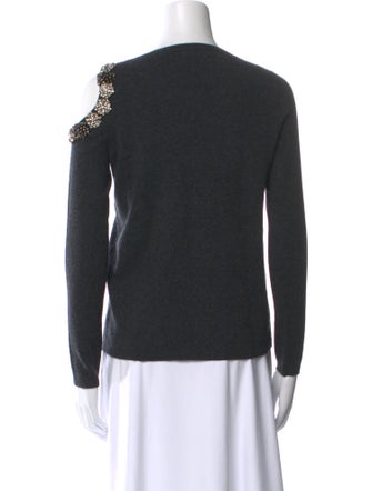 Neiman Marcus Cashmere Crew Neck Sweatshirt
