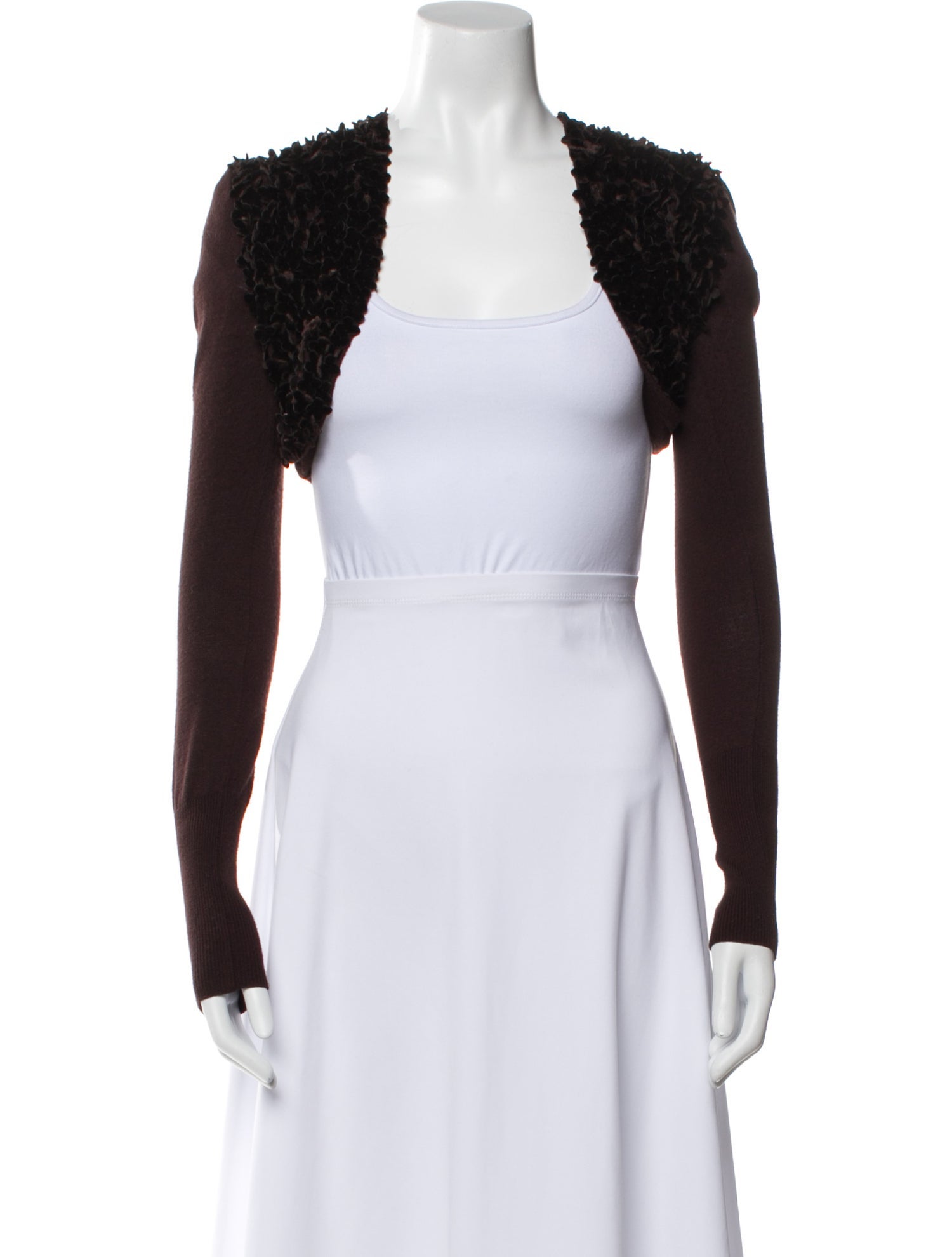 Neiman Marcus Open Front Sweater