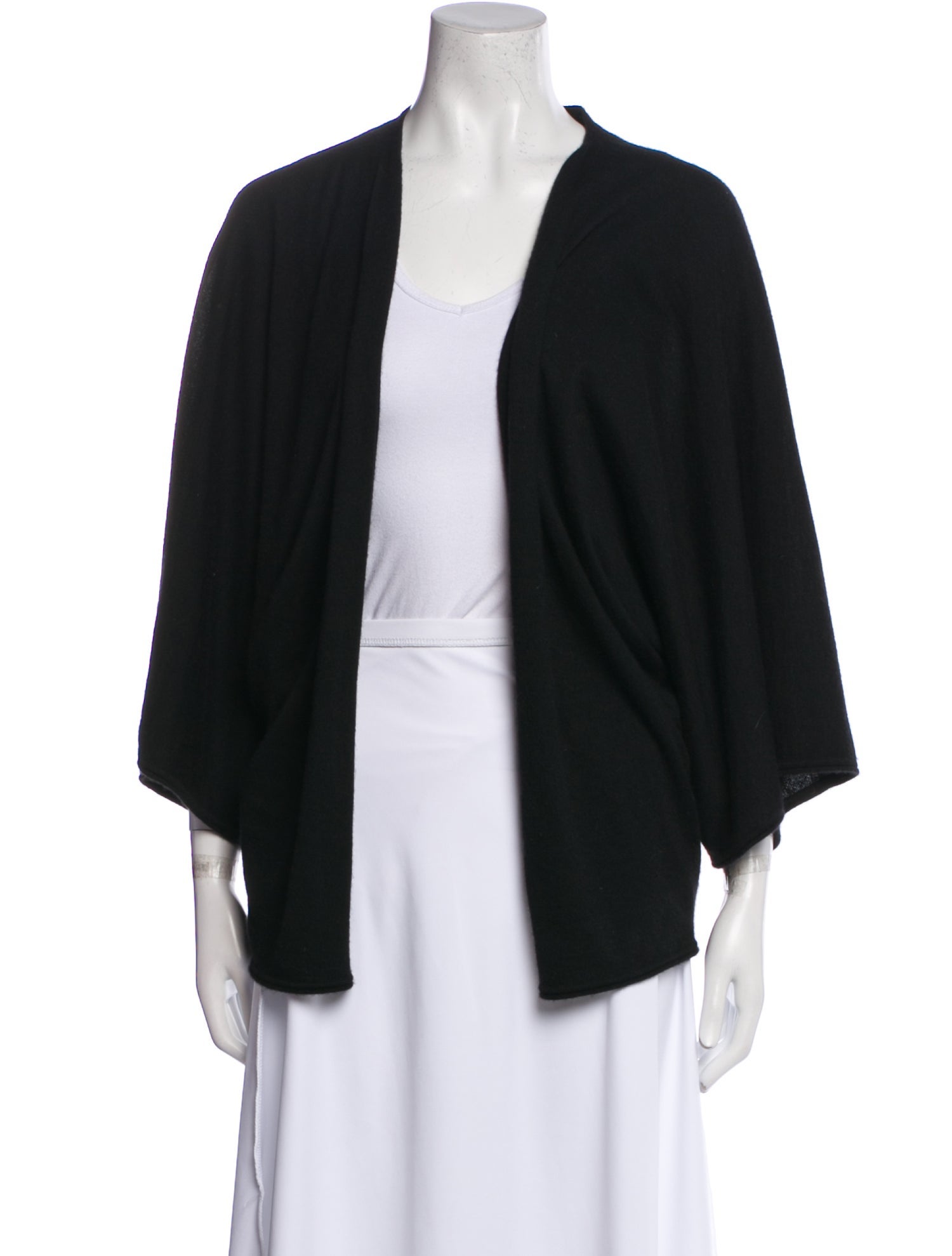 Neiman Marcus Cashmere Open Front Sweater