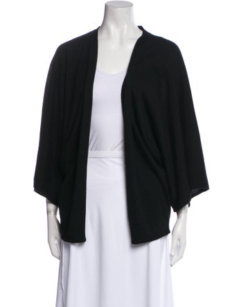 Neiman Marcus Cashmere Open Front Sweater