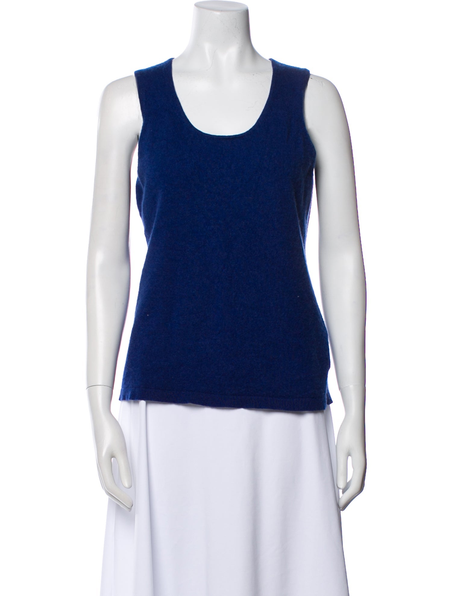 Neiman Marcus Cashmere Scoop Neck Top