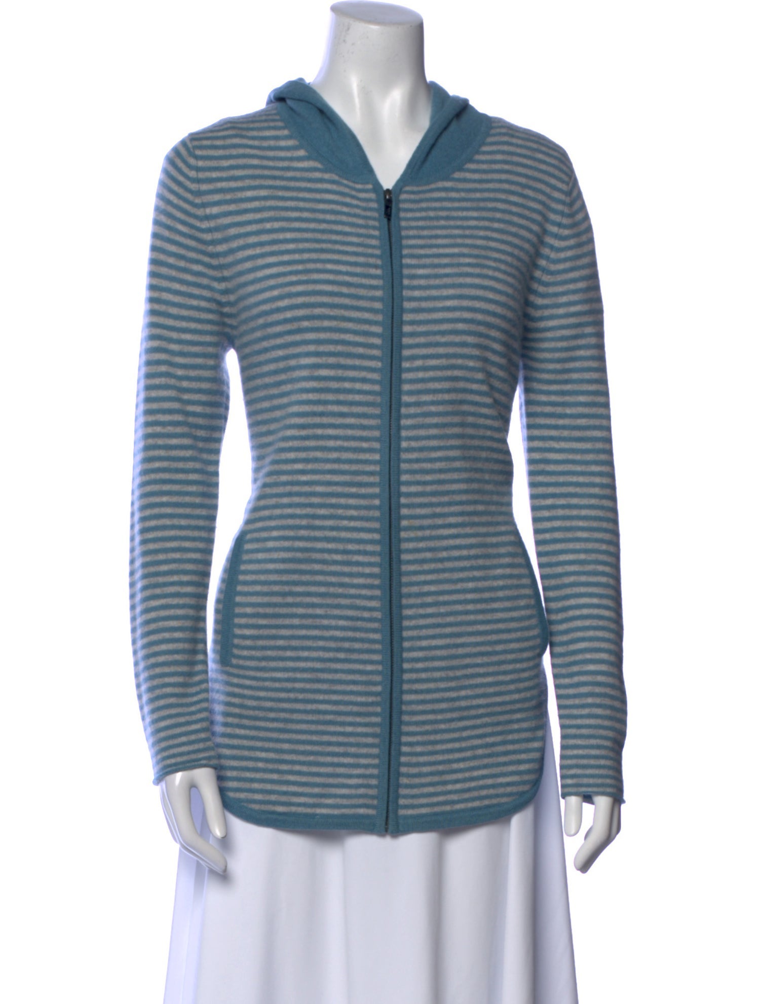 Neiman Marcus Cashmere Striped Sweater