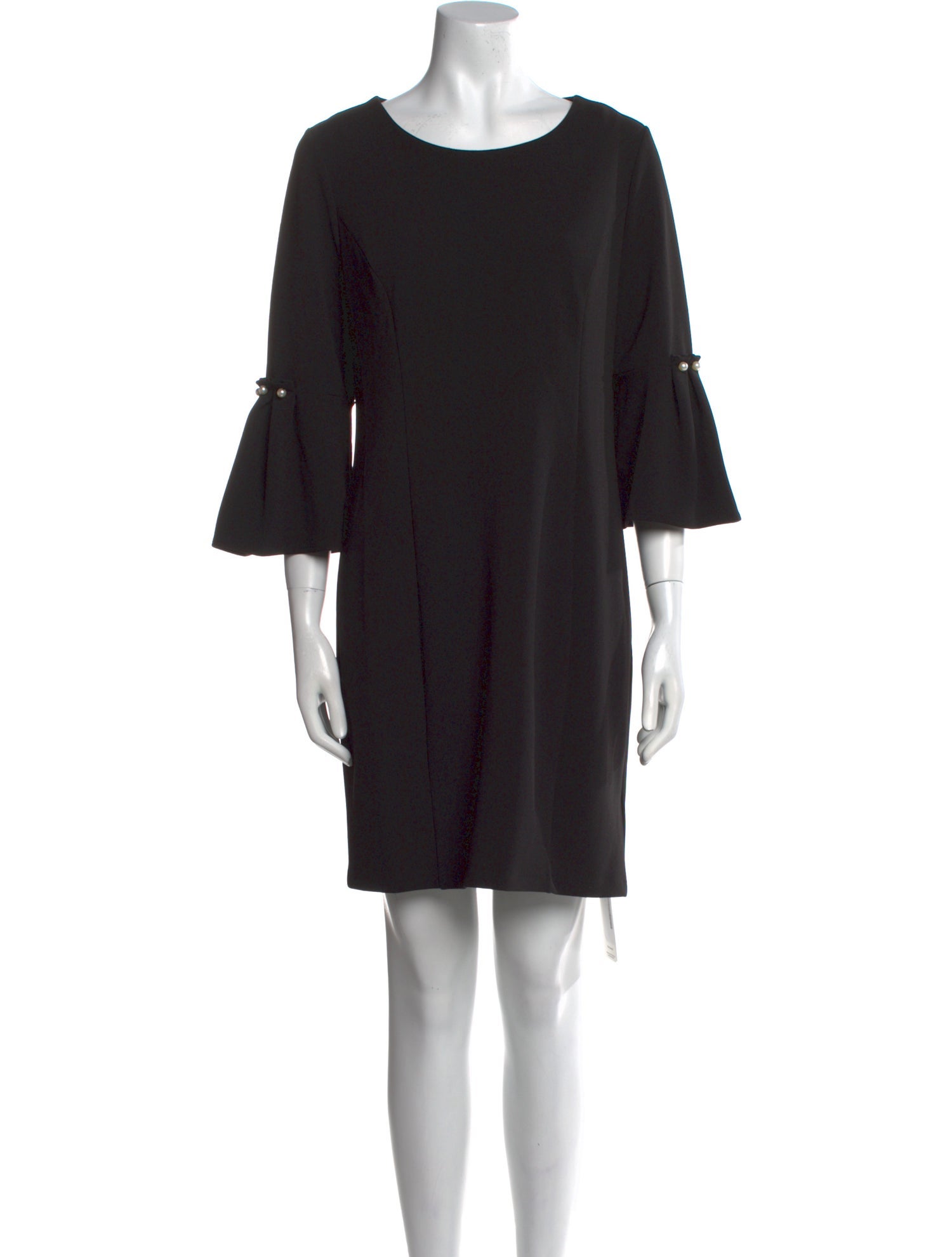 Neiman Marcus Bateau Neckline Mini Dress