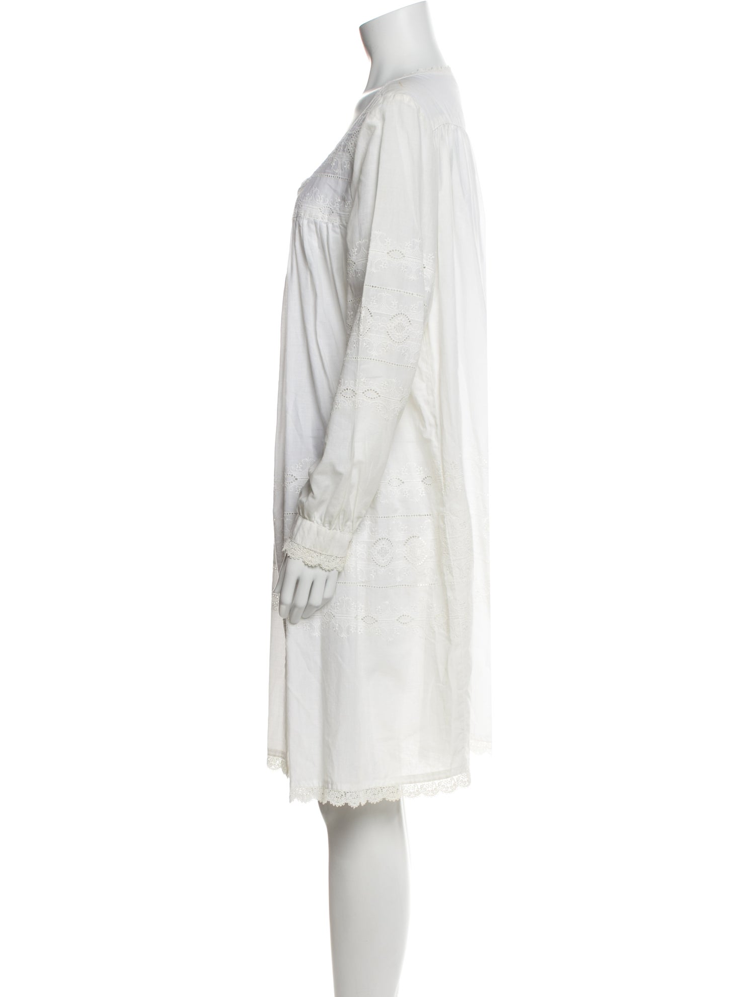 Neiman Marcus V-Neck Mini Dress