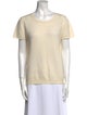Neiman Marcus Cashmere Scoop Neck T-Shirt