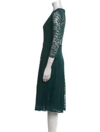 Neiman Marcus V-Neck Midi Length Dress