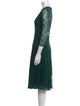 Neiman Marcus V-Neck Midi Length Dress