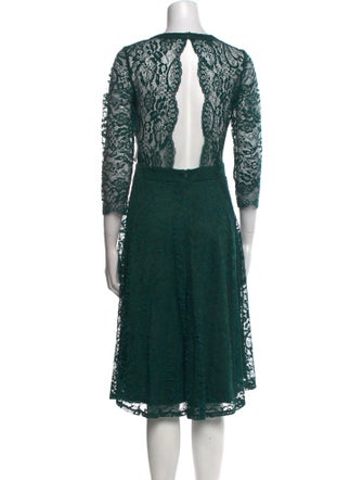 Neiman Marcus V-Neck Midi Length Dress