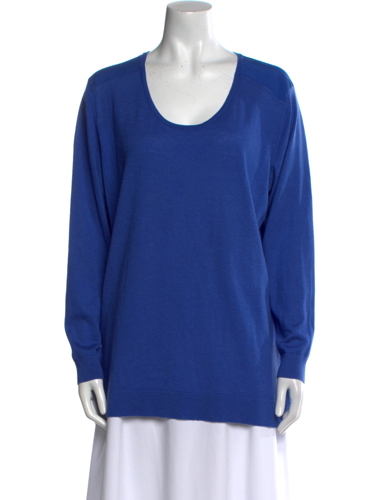 Neiman Marcus Silk Scoop Neck Sweater