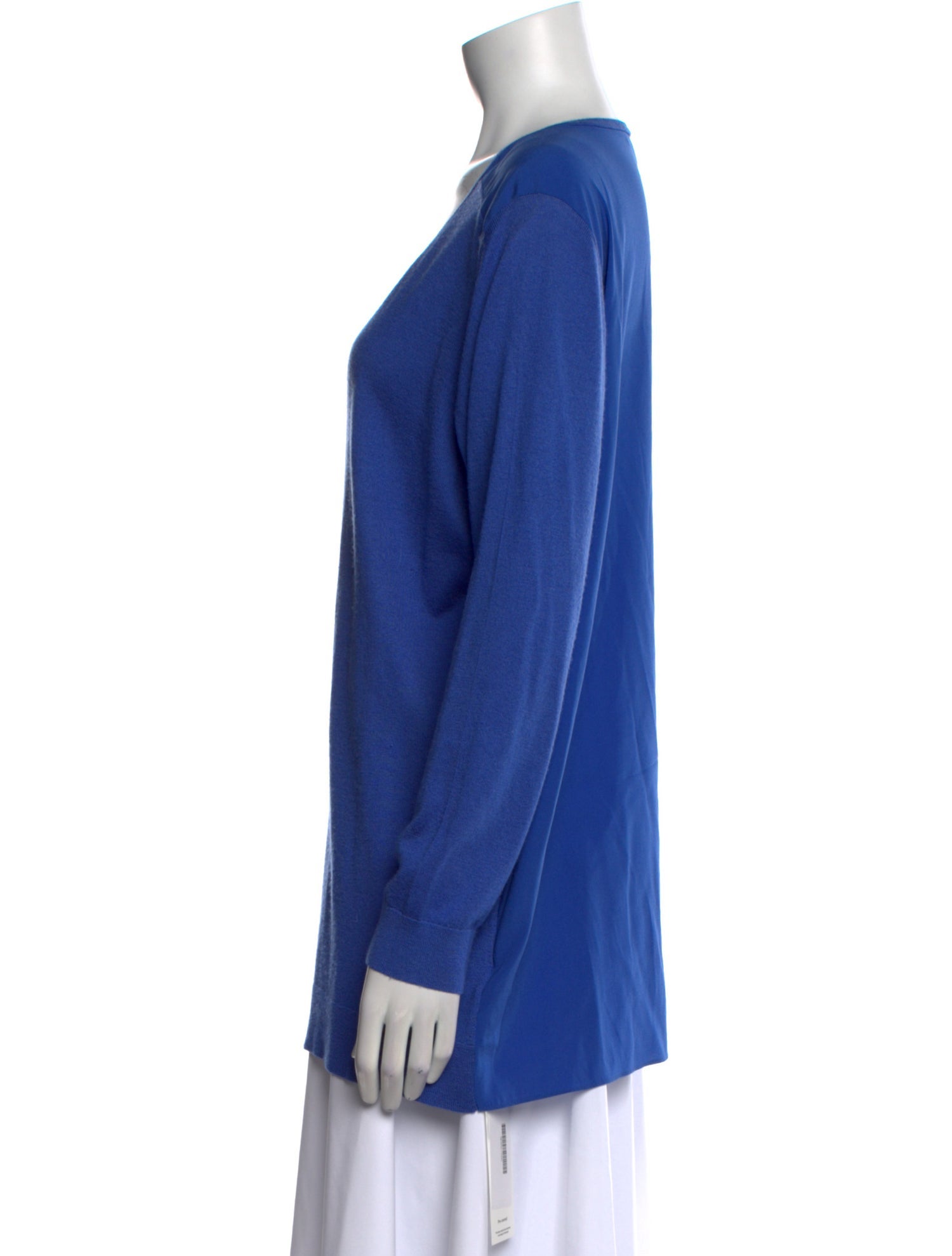 Neiman Marcus Silk Scoop Neck Sweater