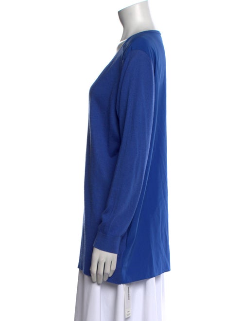 Neiman Marcus Silk Scoop Neck Sweater