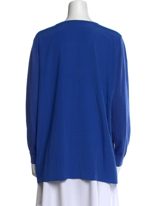 Neiman Marcus Silk Scoop Neck Sweater
