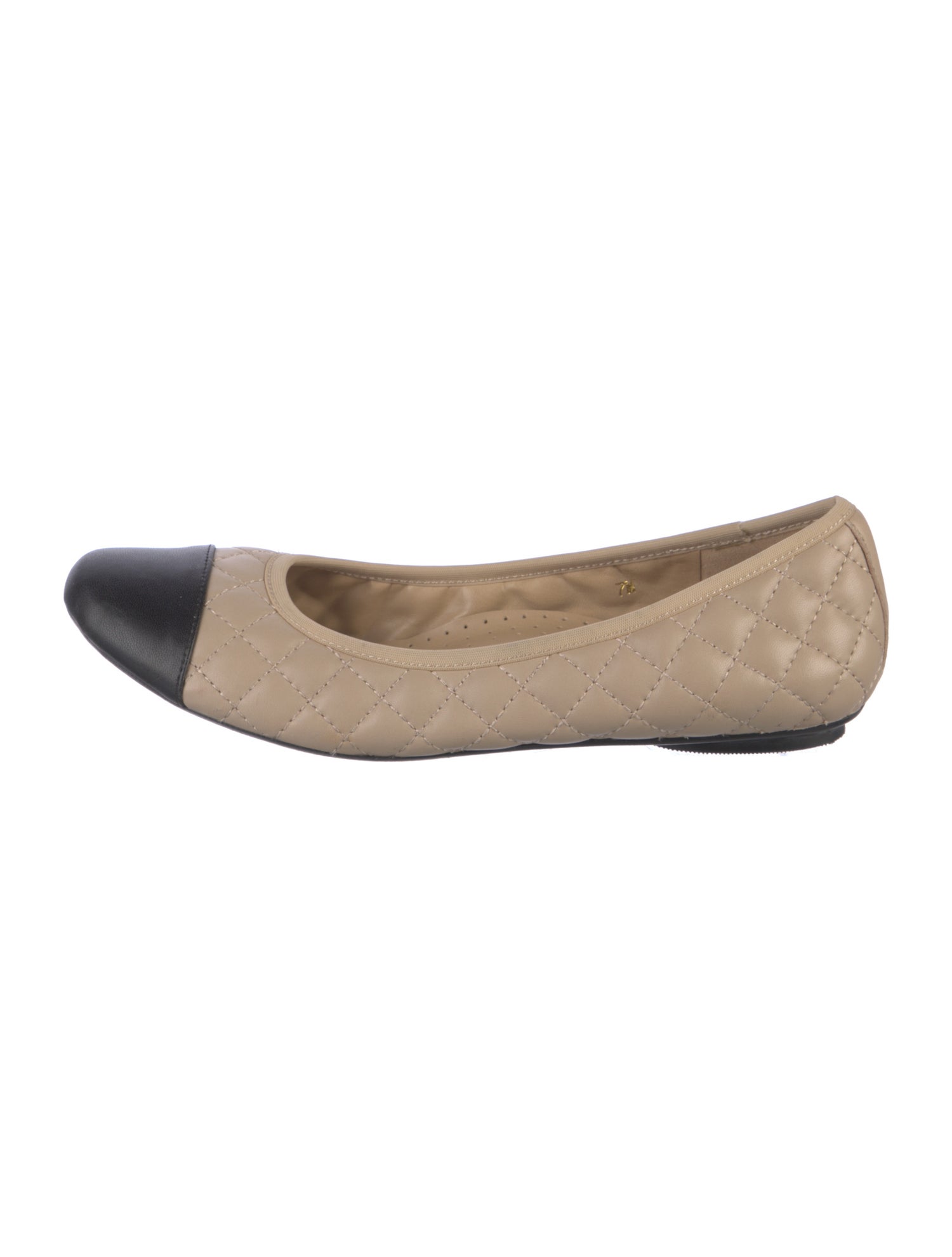 Neiman Marcus Leather Colorblock Pattern Ballet Flats