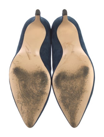 Neiman Marcus Suede Pumps