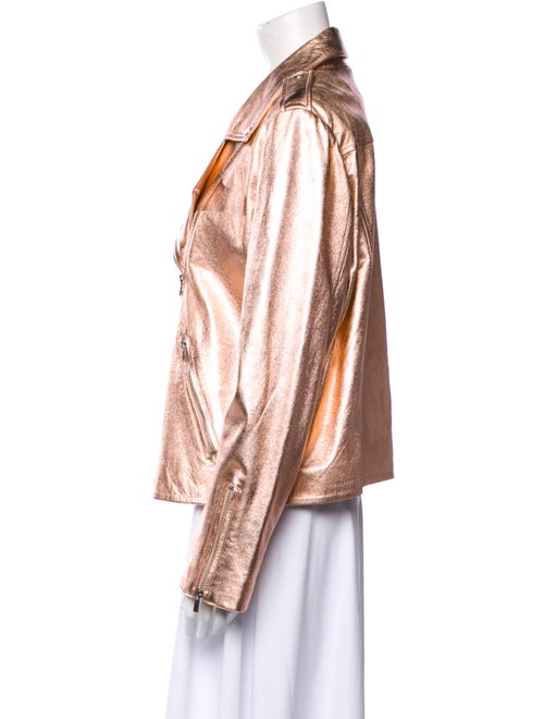 Neiman Marcus Leather Tweed Pattern Biker Jacket