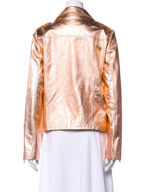 Neiman Marcus Leather Tweed Pattern Biker Jacket